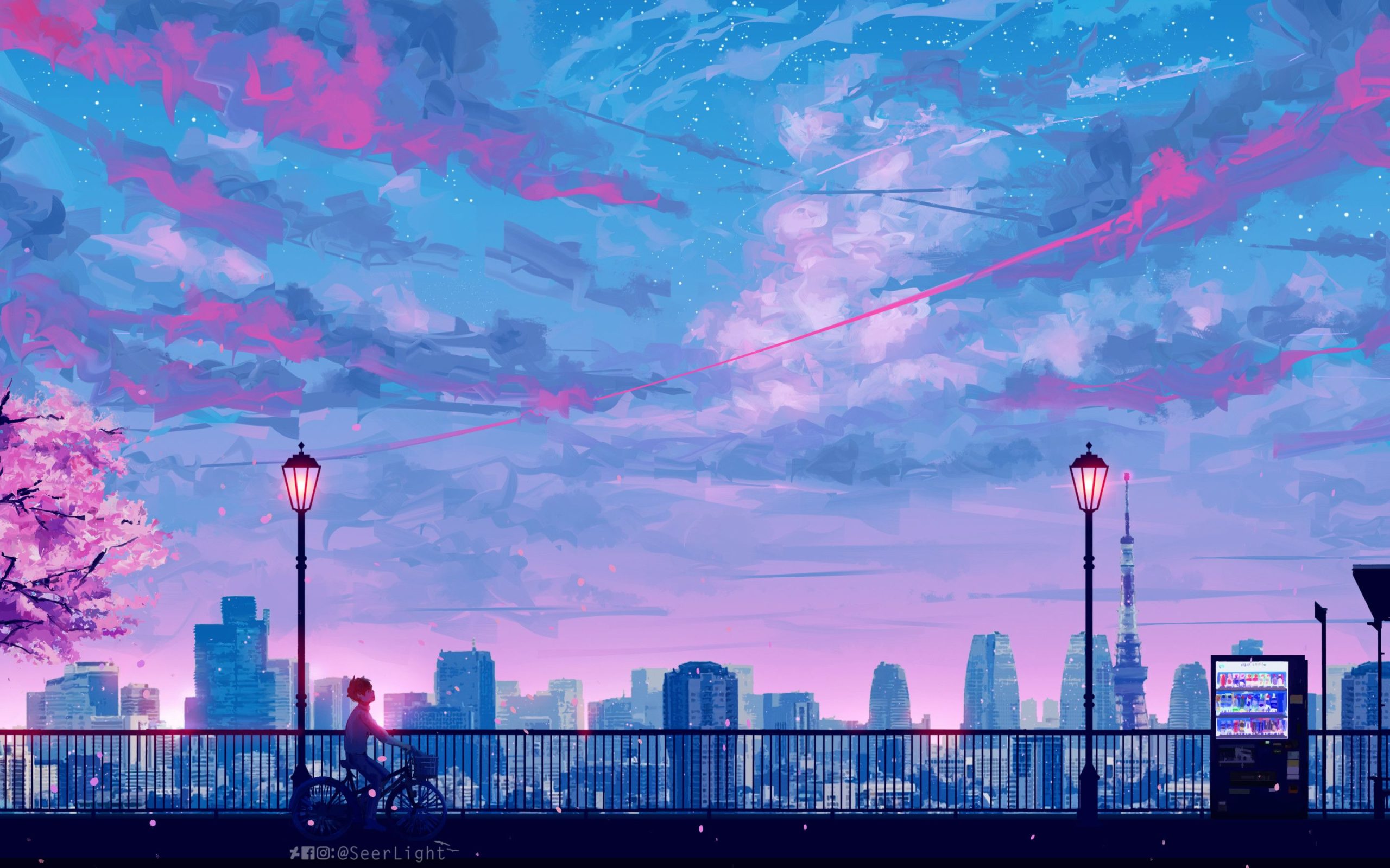 Anime Cityscape Landscape 4K
