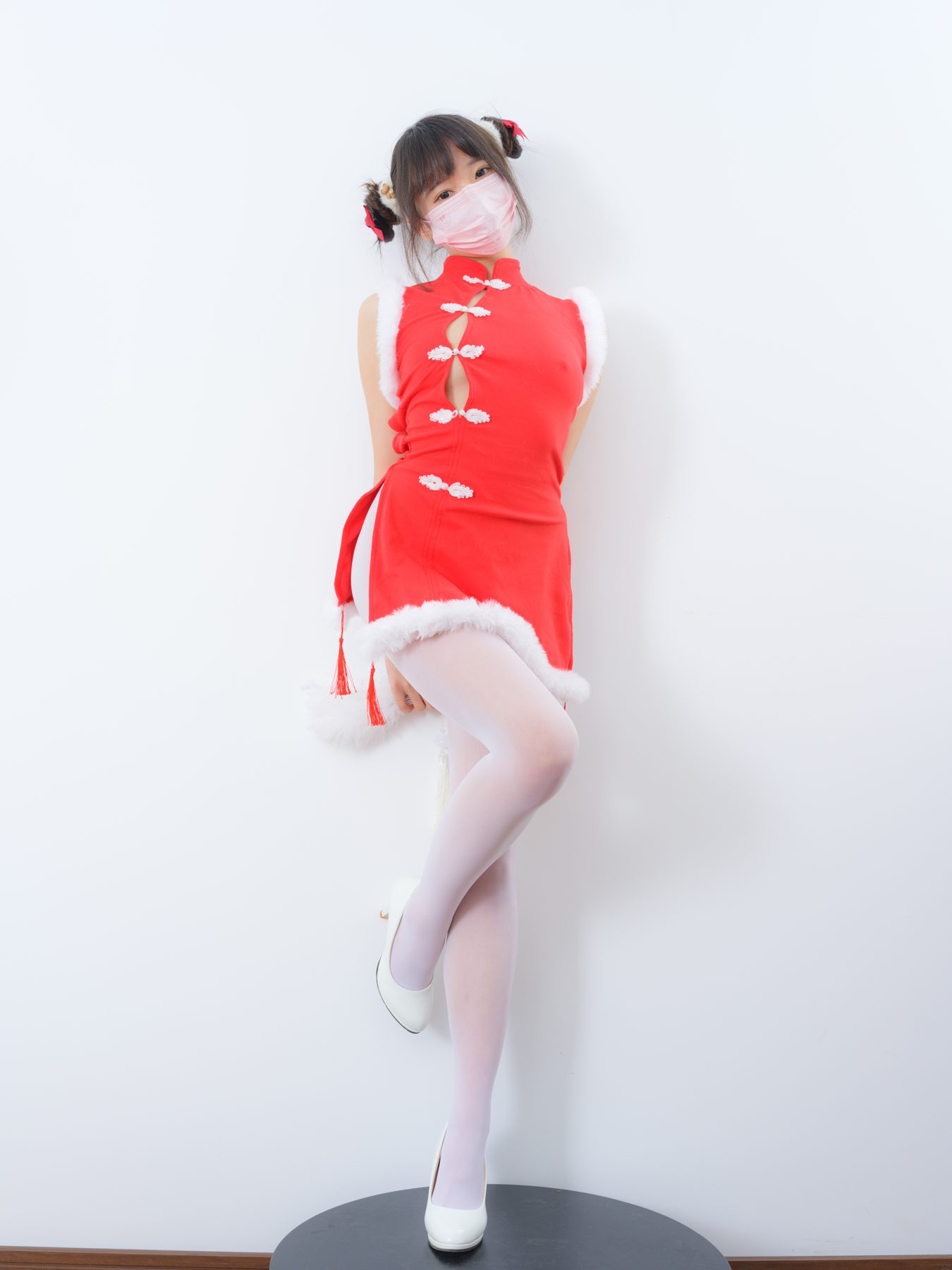 森罗财团 - 春雪-01E4K 红白圣诞旗袍的软萌物语 森罗财团【109P-2V-6.1GB】 14