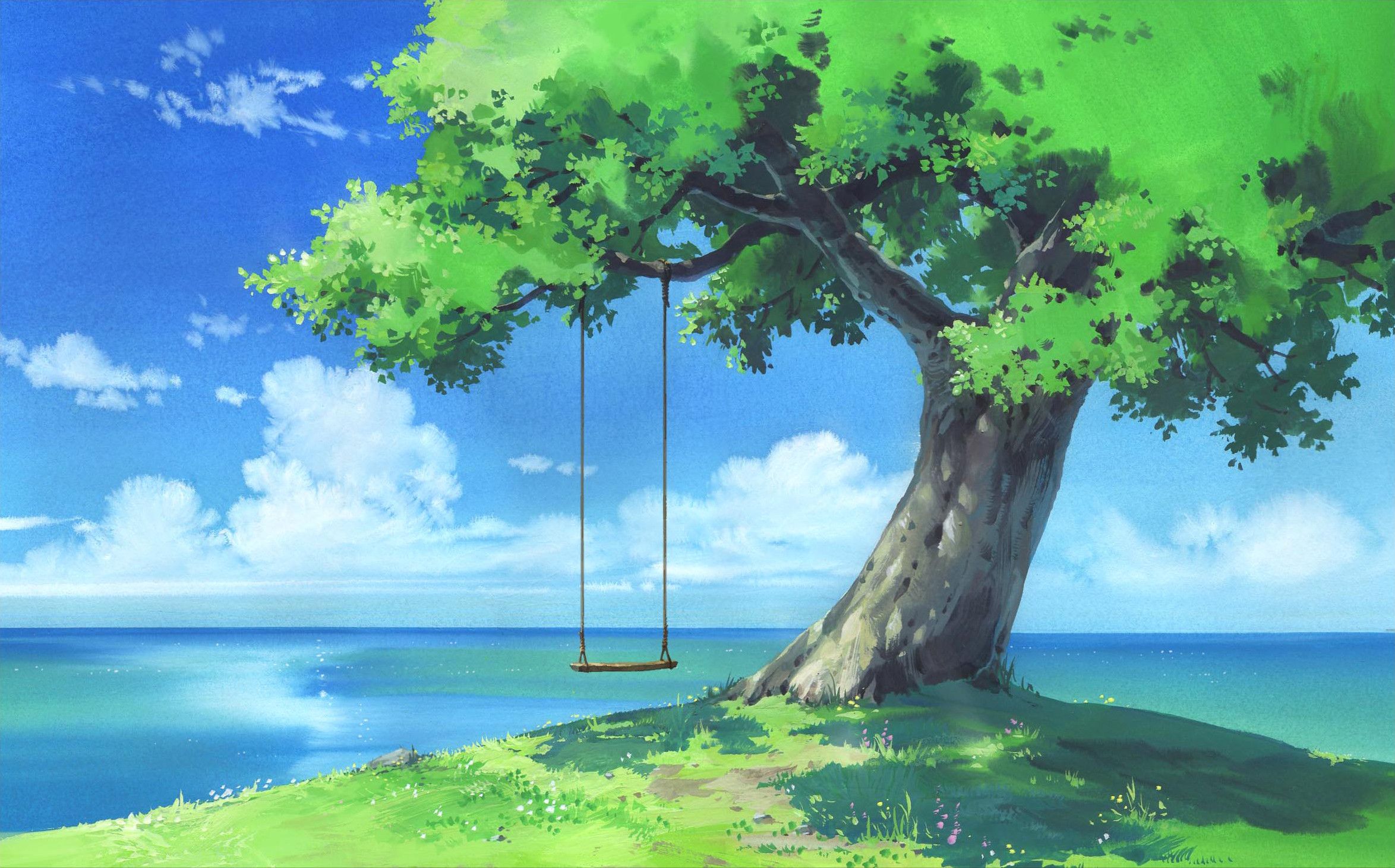Anime Scenery Stars Night