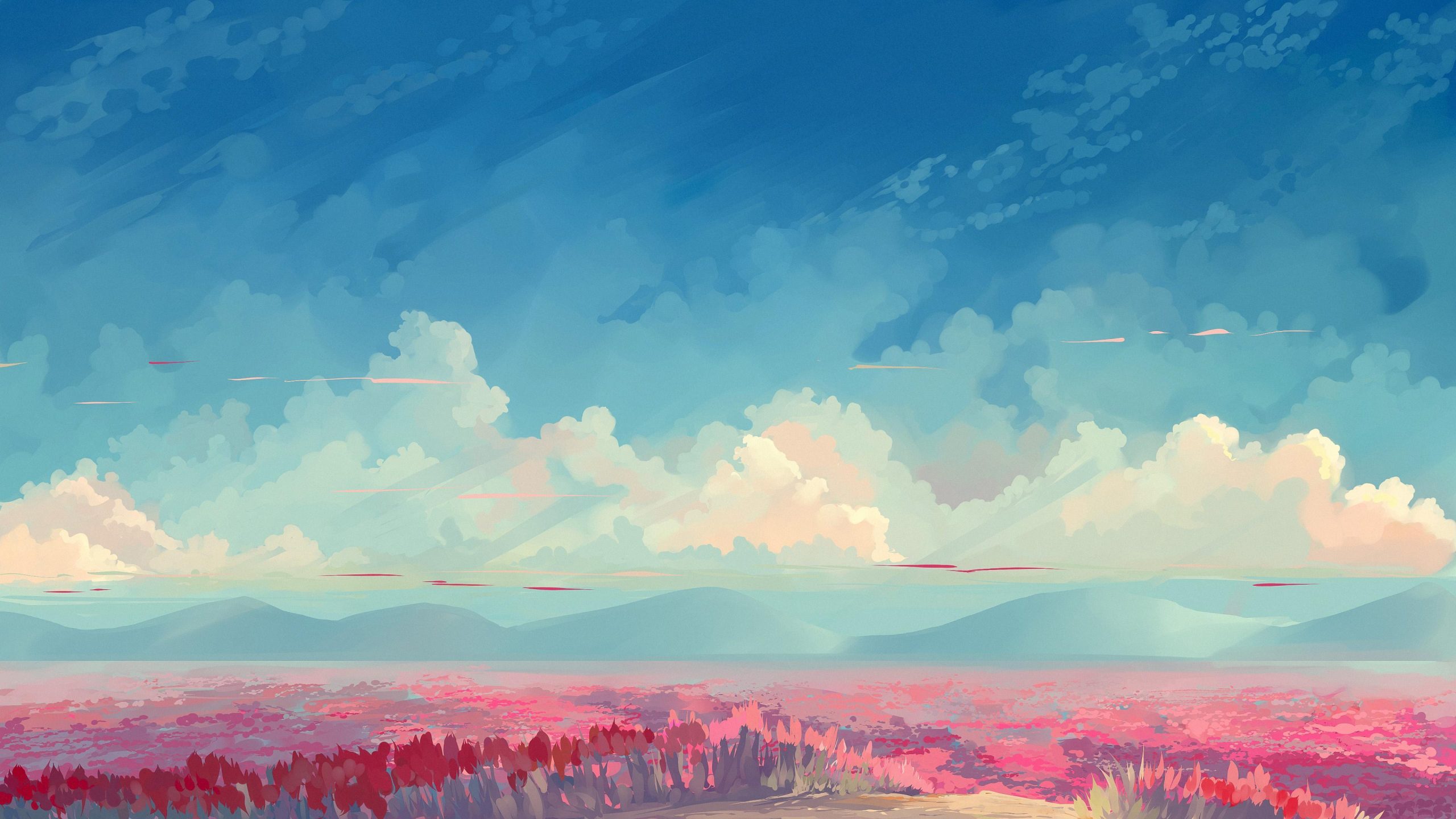 4K Anime To The Sky Wallpaper